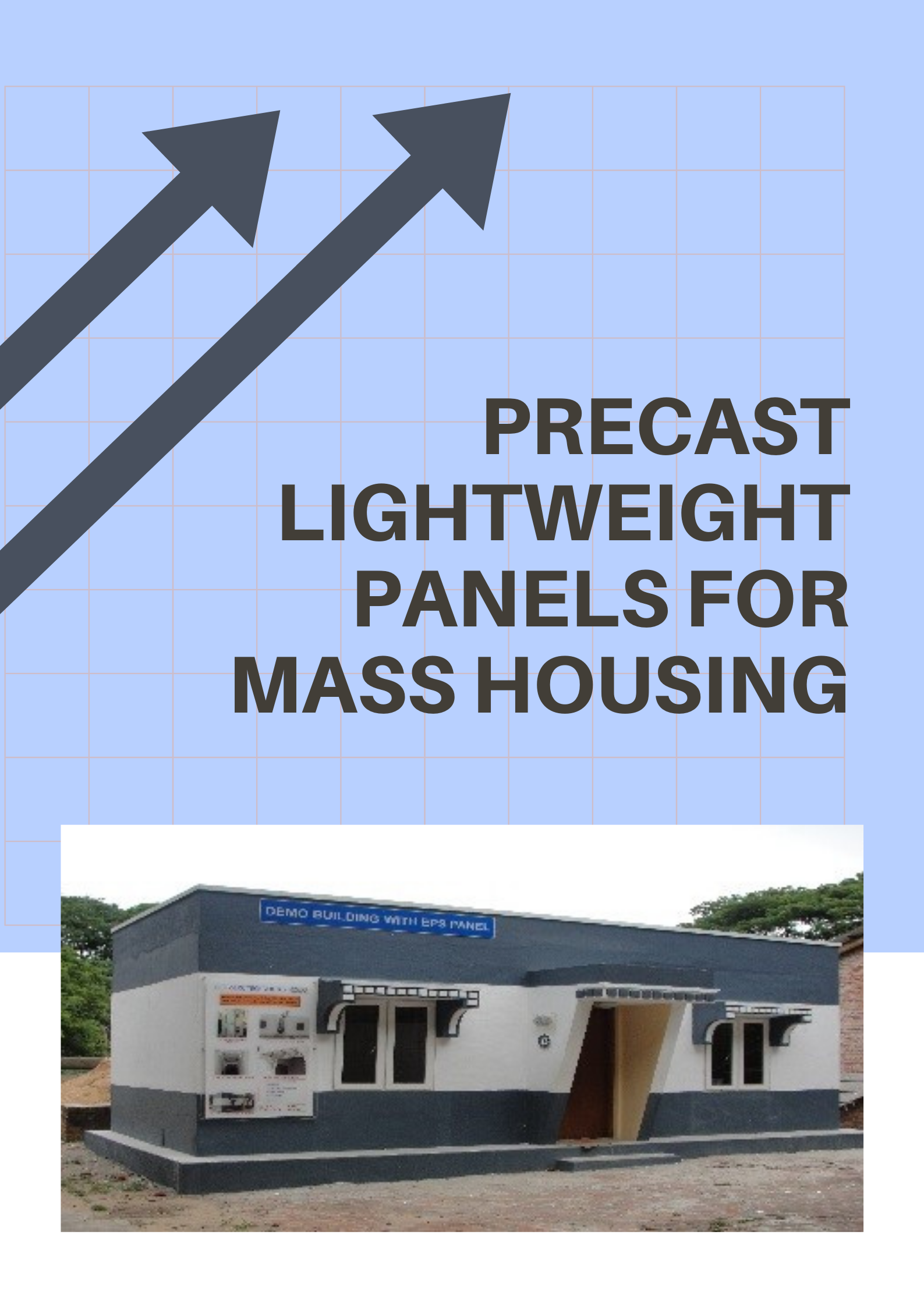 precast Lightweight wall and roof panels for mass housing