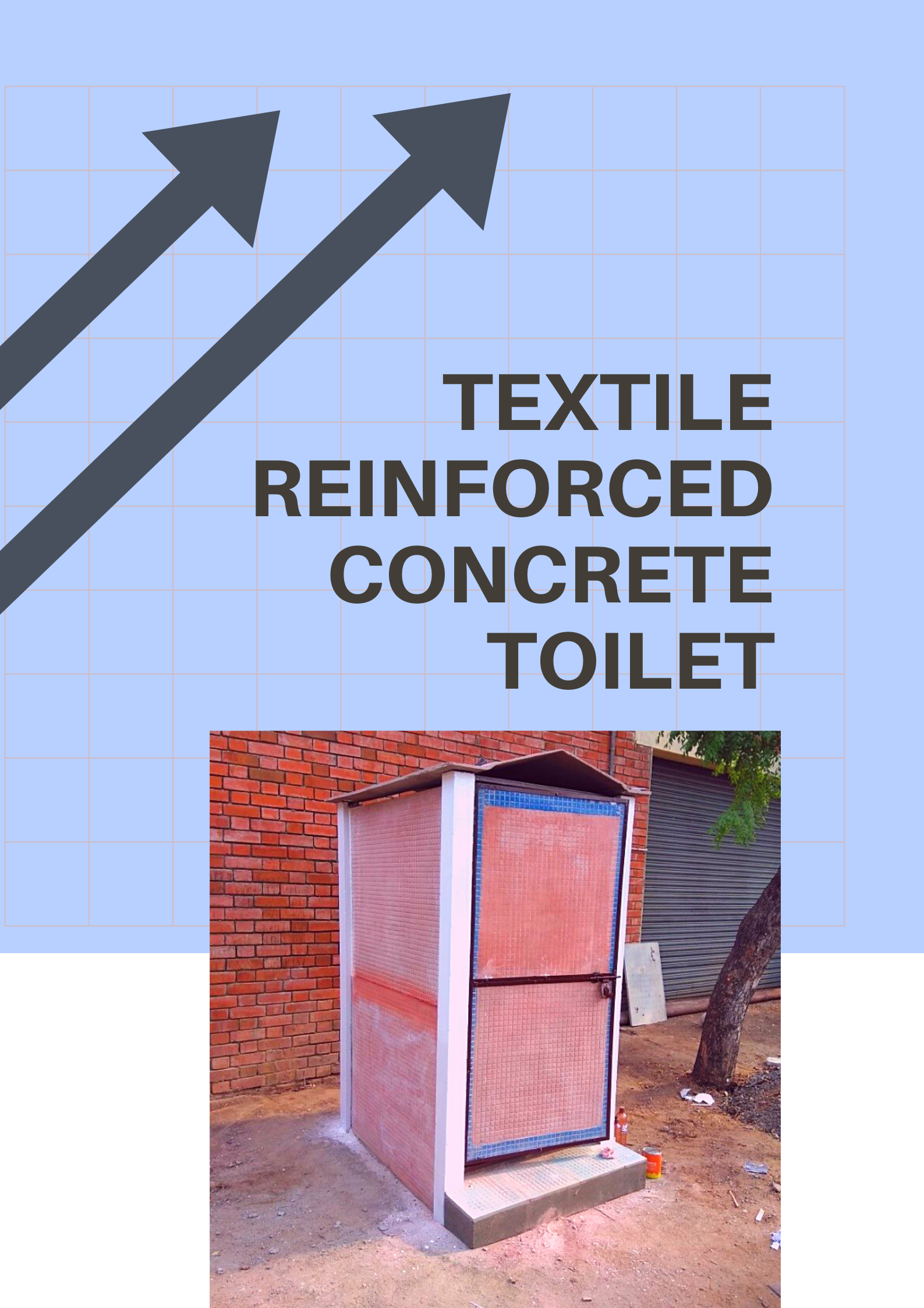 Textile reinforced concrete toilet