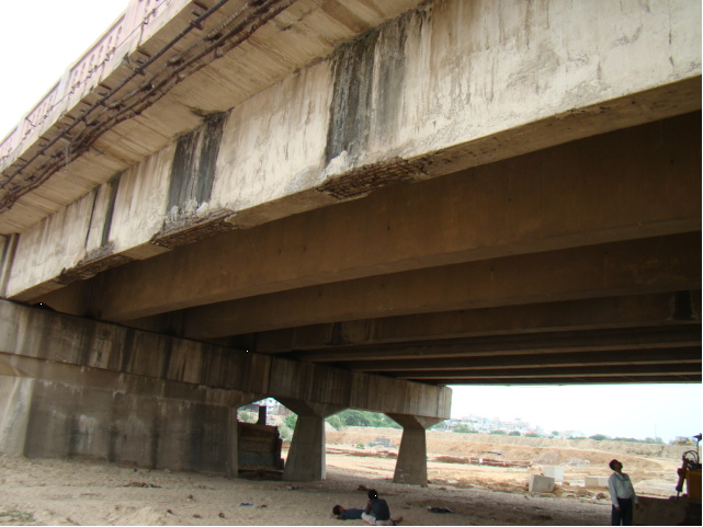 View of the Corrosion affected girders