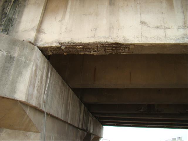 View of the Corrosion affected girders