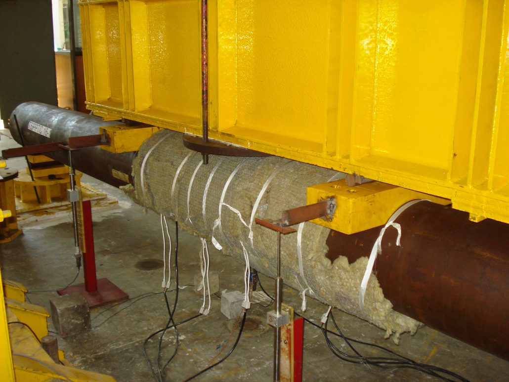 Fracture studies on carbon steel pipes and elbows at high pressure and