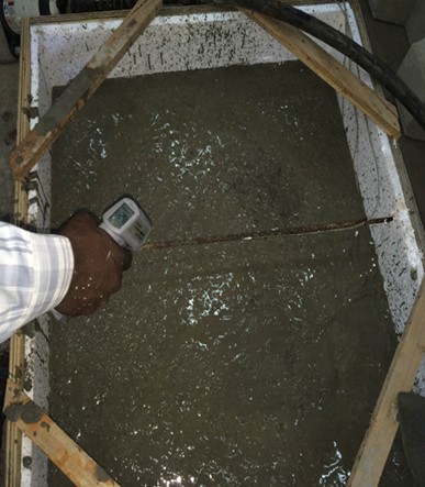 View of small scale ice flakes making machine