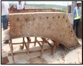 Mock-up grouting at KAPP site using grout pump for determining the flowability and fillability test for the grout developed.