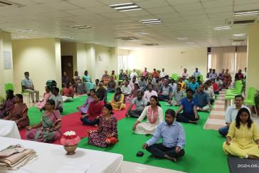 Yoga day celebration 2024
