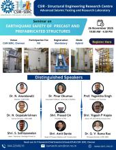 Seminar on Earthquake Safety of Precast and Prefabricated Structures - 26 Nov 2025 
