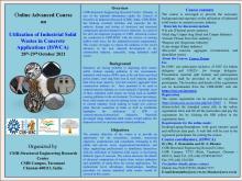 Online Advanced Course on Utilization of Industrial Solid Wastes in Concrete  Applications (ISWCA) 28th -29th October 2021