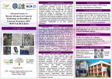 Advanced Course on "Recent Advances in Concrete Technology & Durability of Concrete Structures 2023 (RACT & DCS 2023)" - 23 to 25 August 2023.