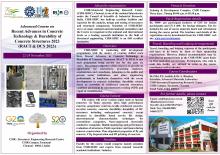 Advanced Course on "Recent Advances in Concrete Technology & Durability of Concrete Structures 2023 (RACT & DCS 2023)" - 22 to 24 November 2023.