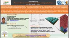 Join the Webinar on "Nano-gas films for achieving superhydrophobic coating applications",  8th March 2022 (11.00 am - 12.30 pm)