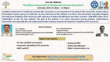 Webinar on “Condition Assessment of Reinforced Concrete Structures” 6 October, 2021 (11.00am – 12.30pm) 