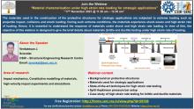Webinar on “Material characterisation under high strain rate loading for strategic applications” 17th November 2021 (11.30 am – 12.30 pm) 